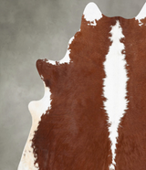 Hereford X-Large Brazilian Cowhide Rug 7'0"H x 6'2"W #B30098 by Hudson Hides