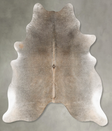 Grey with Beige X-Large Brazilian Cowhide Rug 6'11"H x 5'11"W #B30100 by Hudson Hides