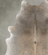 Grey with Beige X-Large Brazilian Cowhide Rug 6'11"H x 5'11"W #B30100 by Hudson Hides