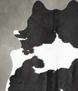 Black and White X-Large Brazilian Cowhide Rug 7'11"H x 5'9"W #B30101 by Hudson Hides