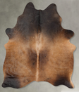 Chocolate X-Large Brazilian Cowhide Rug 7'5"H x 5'8"W #B30103 by Hudson Hides