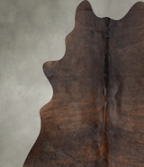 Dark Brindle X-Large Brazilian Cowhide Rug 7'5"H x 6'5"W #B30110 by Hudson Hides