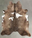 Taupe X-Large Brazilian Cowhide Rug 7'4"H x 6'2"W #B30114 by Hudson Hides