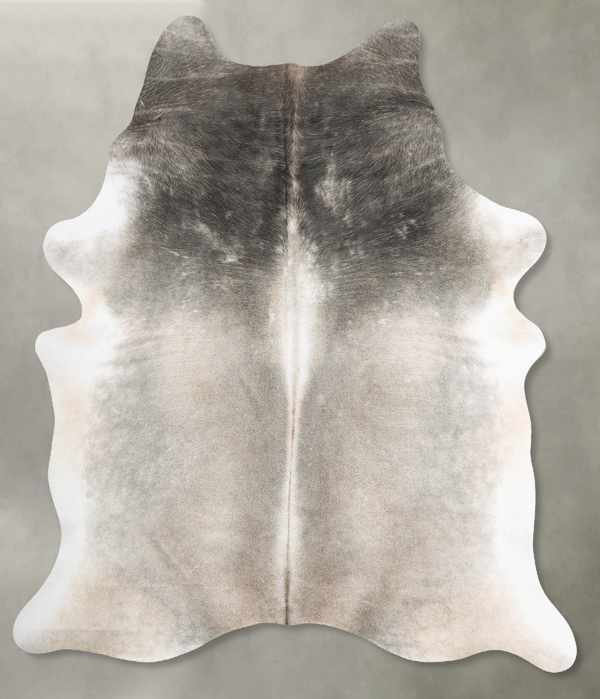 Grey with Beige Cowhide Rug #B30117