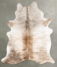 Light Brindle Large Brazilian Cowhide Rug 7'4"H x 5'5"W #B30121 by Hudson Hides