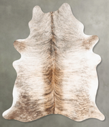 Light Brindle Large Brazilian Cowhide Rug 7'4"H x 5'5"W #B30121 by Hudson Hides