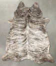 Light Brindle Large Brazilian Cowhide Rug 6'10"H x 5'6"W #B30122 by Hudson Hides
