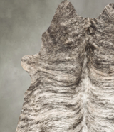 Light Brindle Large Brazilian Cowhide Rug 6'10"H x 5'6"W #B30122 by Hudson Hides