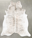 Grey Brindle XX-Large Brazilian Cowhide Rug 7'8"H x 7'0"W #B30126 by Hudson Hides