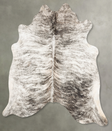 Grey Brindle X-Large Brazilian Cowhide Rug 6'2"H x 6'6"W #B30132 by Hudson Hides