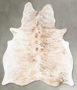 Light Brindle Large Brazilian Cowhide Rug 6'8"H x 5'6"W #B30134 by Hudson Hides
