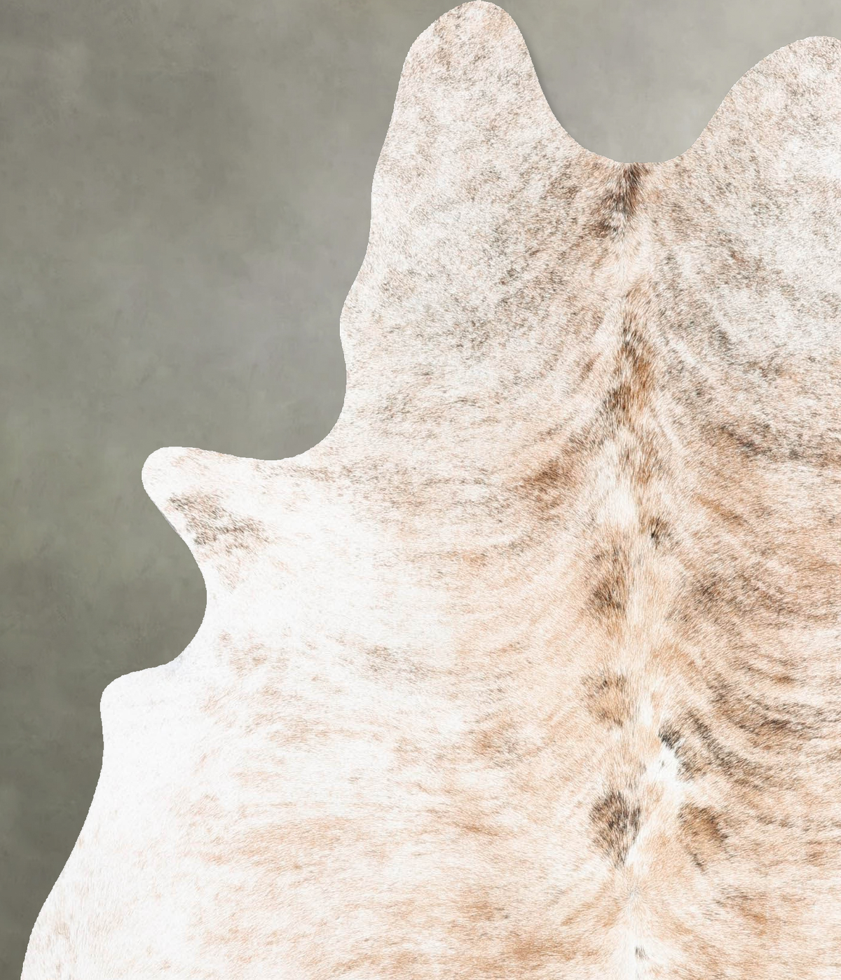 Light Brindle Large Brazilian Cowhide Rug 6'8"H x 5'6"W #B30134 by Hudson Hides
