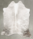 Grey Brindle Large Brazilian Cowhide Rug 6'0"H x 5'5"W #B30137 by Hudson Hides