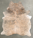 Light Brindle X-Large Brazilian Cowhide Rug 7'7"H x 5'7"W #B30138 by Hudson Hides