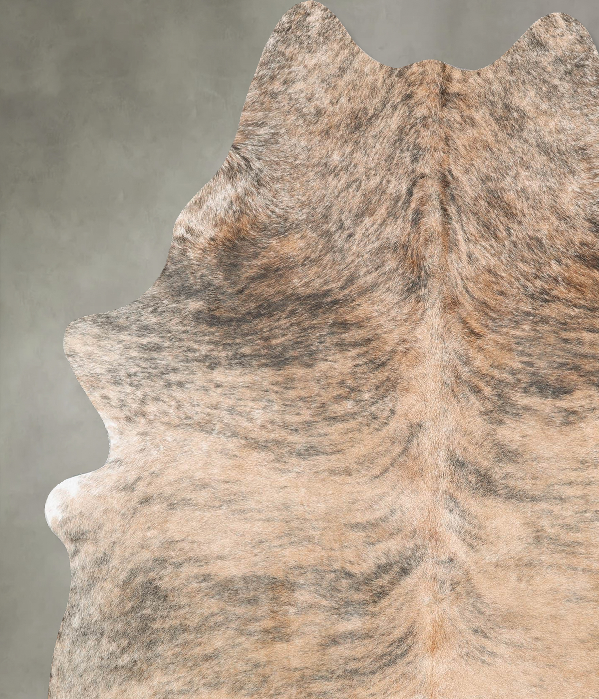 Light Brindle X-Large Brazilian Cowhide Rug 7'7"H x 5'7"W #B30138 by Hudson Hides