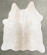 Grey with Beige Medium Brazilian Cowhide Rug 3'8"H x 3'6"W #B30141 by Hudson Hides