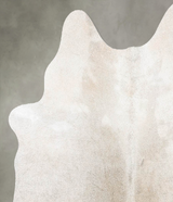 Grey with Beige Medium Brazilian Cowhide Rug 3'8"H x 3'6"W #B30141 by Hudson Hides