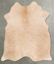 Beige Medium Brazilian Cowhide Rug 5'4"H x 4'5"W #B30144 by Hudson Hides