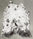 Chocolate and White Medium Brazilian Cowhide Rug 3'11"H x 4'3"W #B30148 by Hudson Hides