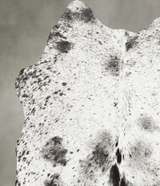 Chocolate and White Medium Brazilian Cowhide Rug 3'11"H x 4'3"W #B30148 by Hudson Hides