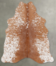 Salt and Pepper Brown Medium Brazilian Cowhide Rug 4'4"H x 3'11"W #B30149 by Hudson Hides