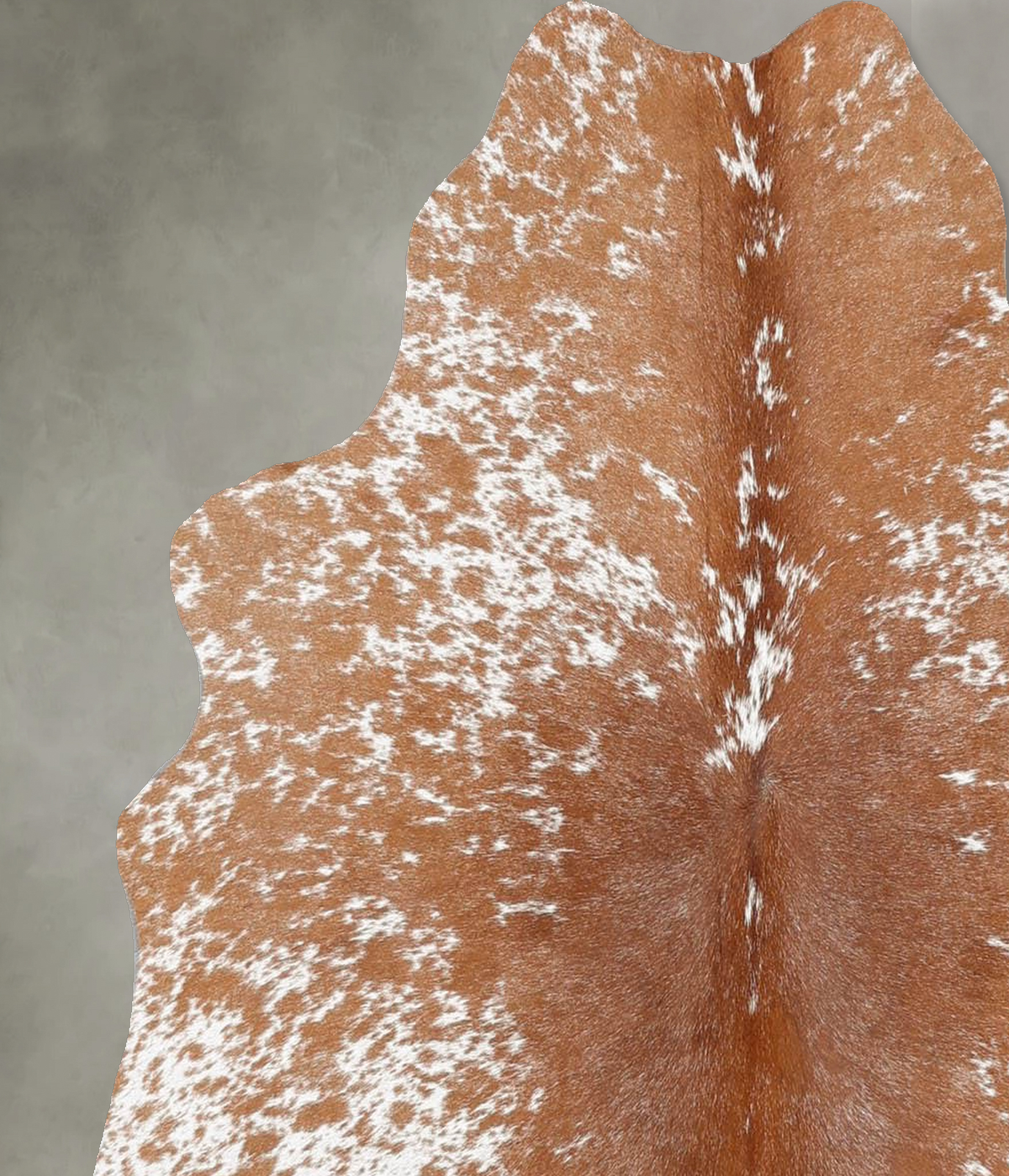 Salt and Pepper Brown Medium Brazilian Cowhide Rug 4'4"H x 3'11"W #B30149 by Hudson Hides