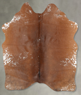 Salt and Pepper Brown Medium Brazilian Cowhide Rug 5'5"H x 4'9"W #B30153 by Hudson Hides