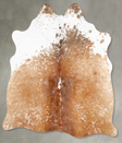 Salt and Pepper Brown Medium Brazilian Cowhide Rug 5'0"H x 4'7"W #B30154 by Hudson Hides