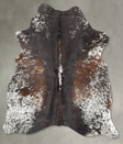 Salt and Pepper Brown Medium Brazilian Cowhide Rug 6'1"H x 4'10"W #B30156 by Hudson Hides