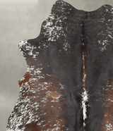 Salt and Pepper Brown Medium Brazilian Cowhide Rug 6'1"H x 4'10"W #B30156 by Hudson Hides