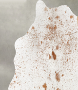 Salt and Pepper Brown Medium Brazilian Cowhide Rug 4'5"H x 4'10"W #B30158 by Hudson Hides