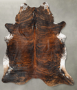 Dark Brindle XX-Large Brazilian Cowhide Rug 8'3"H x 6'11"W #B30159 by Hudson Hides