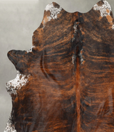Dark Brindle XX-Large Brazilian Cowhide Rug 8'3"H x 6'11"W #B30159 by Hudson Hides