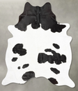 Black and White X-Large Brazilian Cowhide Rug 7'8"H x 6'5"W #B30160 by Hudson Hides