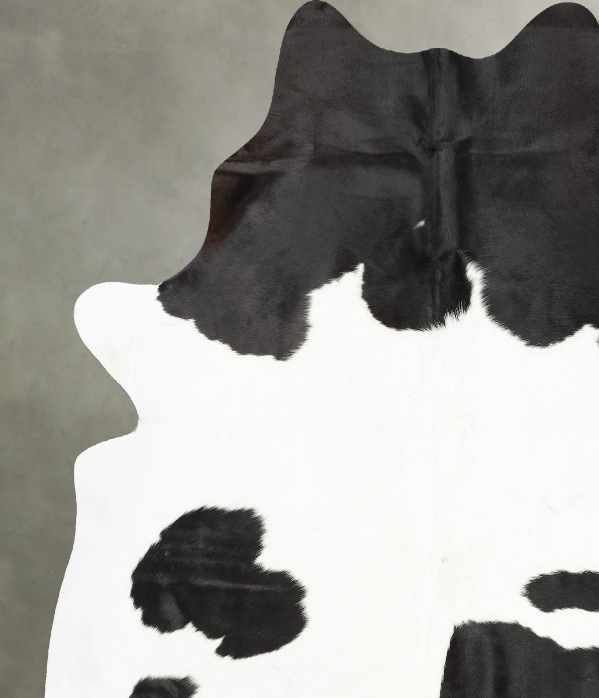 Black and White X-Large Brazilian Cowhide Rug 7'8"H x 6'5"W #B30160 by Hudson Hides