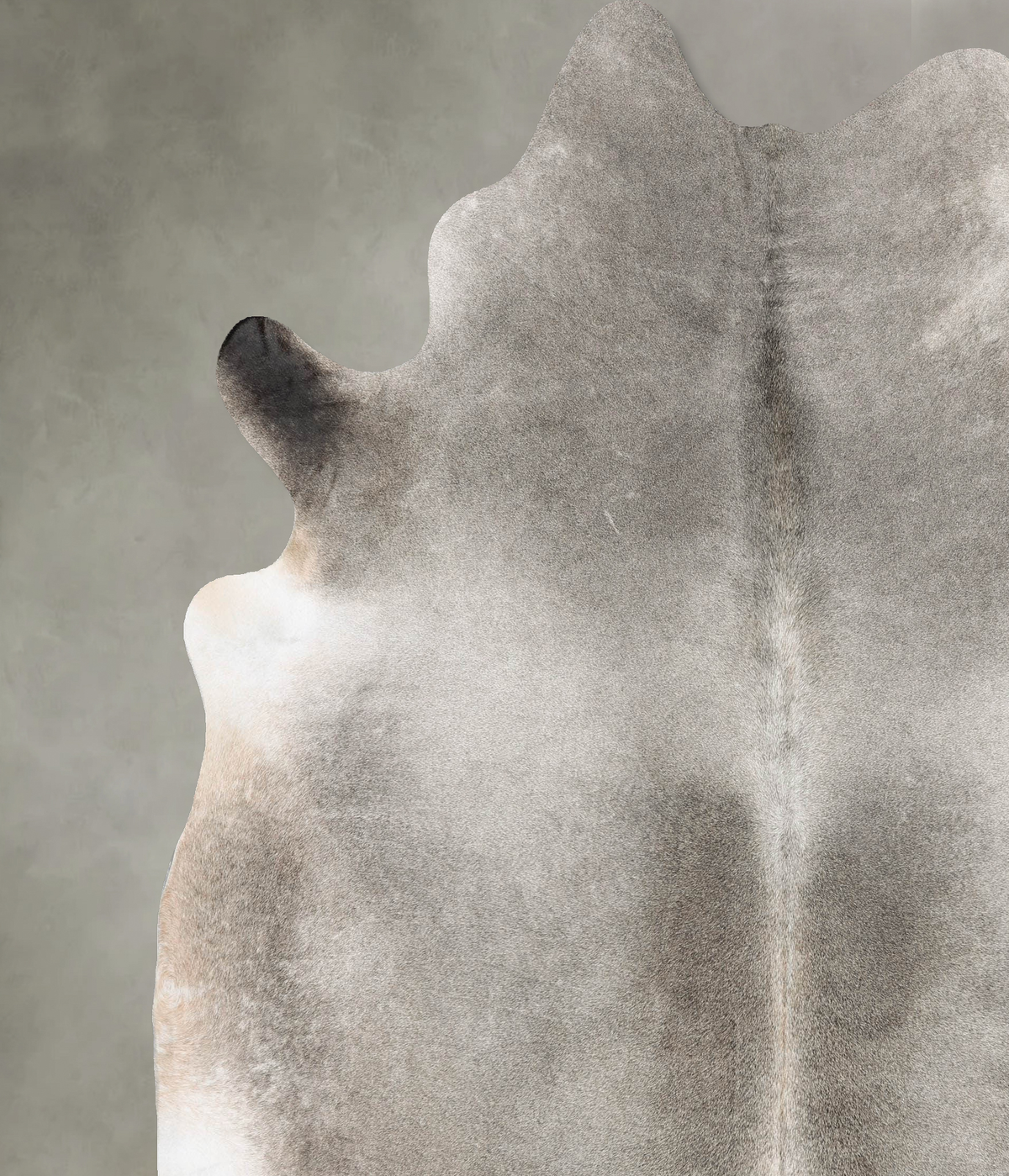 Medium Grey XX-Large Brazilian Cowhide Rug 8'5"H x 7'6"W #B30161 by Hudson Hides