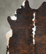 Tricolor XX-Large Brazilian Cowhide Rug 7'9"H x 7'2"W #B30167 by Hudson Hides