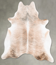 Light Brindle X-Large Brazilian Cowhide Rug 7'6"H x 6'6"W #B30169 by Hudson Hides