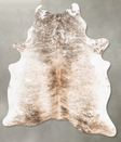 Light Brindle Large Brazilian Cowhide Rug 7'0"H x 5'6"W #B30172 by Hudson Hides