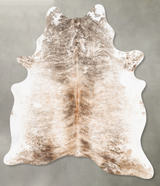 Light Brindle Large Brazilian Cowhide Rug 7'0"H x 5'6"W #B30172 by Hudson Hides