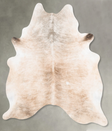 Light Brindle X-Large Brazilian Cowhide Rug 7'1"H x 6'1"W #B30177 by Hudson Hides