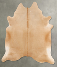 Beige XX-Large Brazilian Cowhide Rug 8'3"H x 6'9"W #B30179 by Hudson Hides