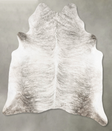 Grey Brindle X-Large Brazilian Cowhide Rug 7'3"H x 6'2"W #B30185 by Hudson Hides