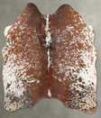 Salt and Pepper Brown Medium Brazilian Cowhide Rug 5'2"H x 4'7"W #B30189 by Hudson Hides