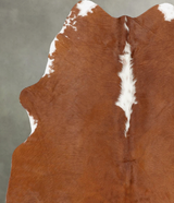 Brown and White Regular Medium Brazilian Cowhide Rug 5'6"H x 4'4"W #B30191 by Hudson Hides