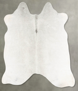 Medium Grey Medium Brazilian Cowhide Rug 5'1"H x 5'2"W #B30192 by Hudson Hides