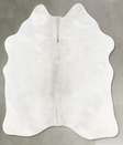 Medium Grey Medium Brazilian Cowhide Rug 4'11"H x 4'9"W #B30193 by Hudson Hides