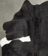 Black and White Medium Brazilian Cowhide Rug 5'11"H x 4'7"W #B30197 by Hudson Hides