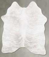 Light Grey Medium Brazilian Cowhide Rug 4'9"H x 4'3"W #B30198 by Hudson Hides