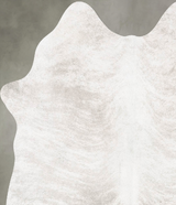 Light Grey Medium Brazilian Cowhide Rug 4'9"H x 4'3"W #B30198 by Hudson Hides